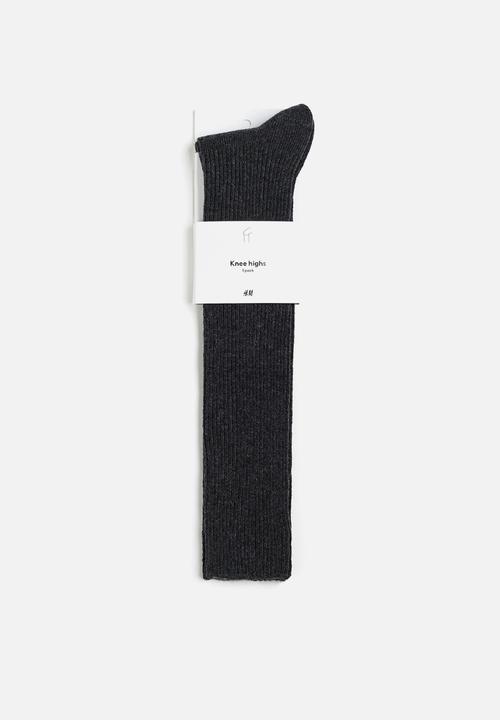H&M - Knee socks - dark grey