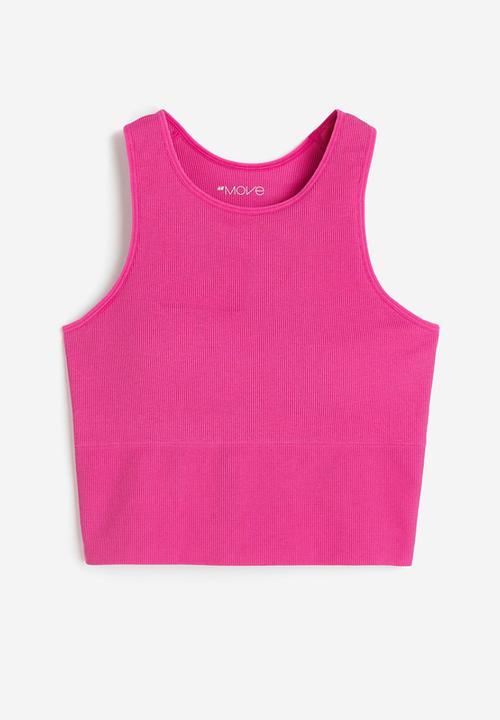 H&M - Drymove™ medium support sports bra - cerise