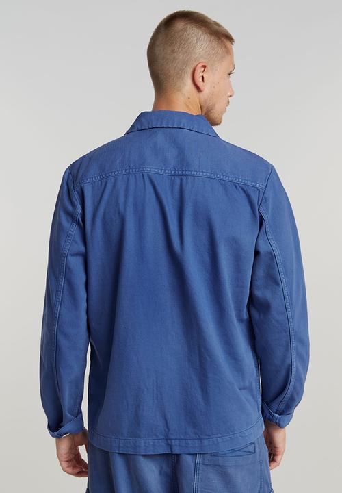 G-STAR - Marseille blazer 2.0Steer ecru 10oz denim r - faded blue papillon gd