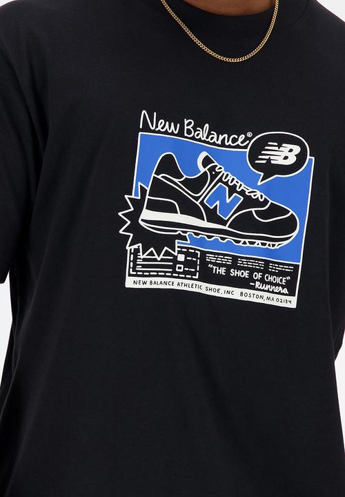 New Balance  - New Balance Ad Tee - Black