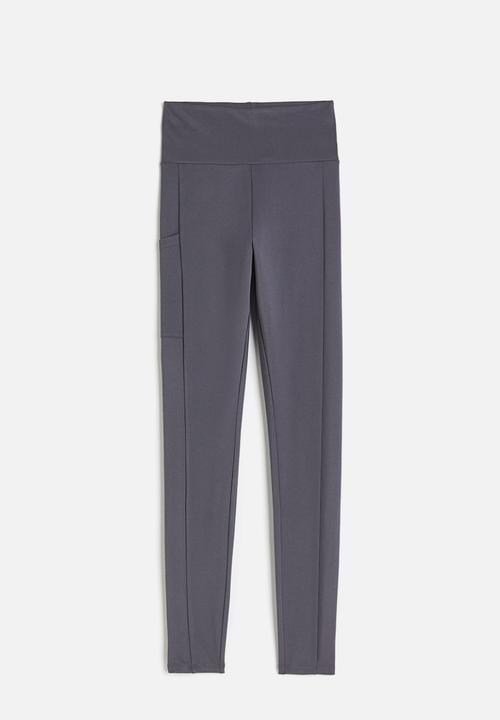 H&M - Pocket-detail leggings - dark grey