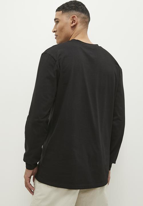 STYLE REPUBLIC - Long sleeve logo print tee - black