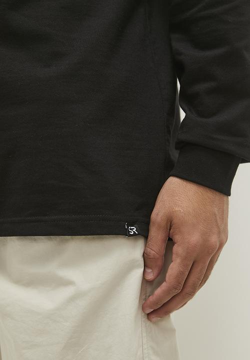 STYLE REPUBLIC - Long sleeve logo print tee - black