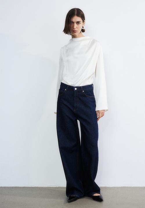 H&M - Satin blouse - white