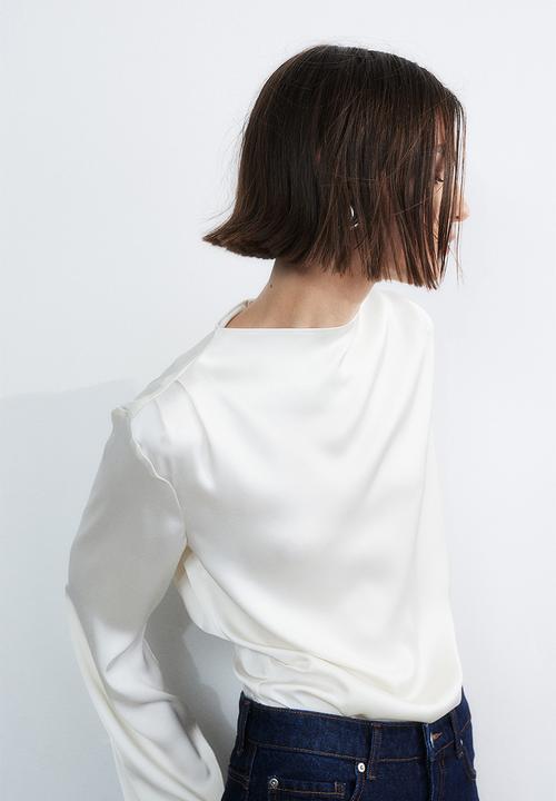 H&M - Satin blouse - white