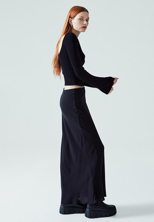 H&M - Rib-knit top - black