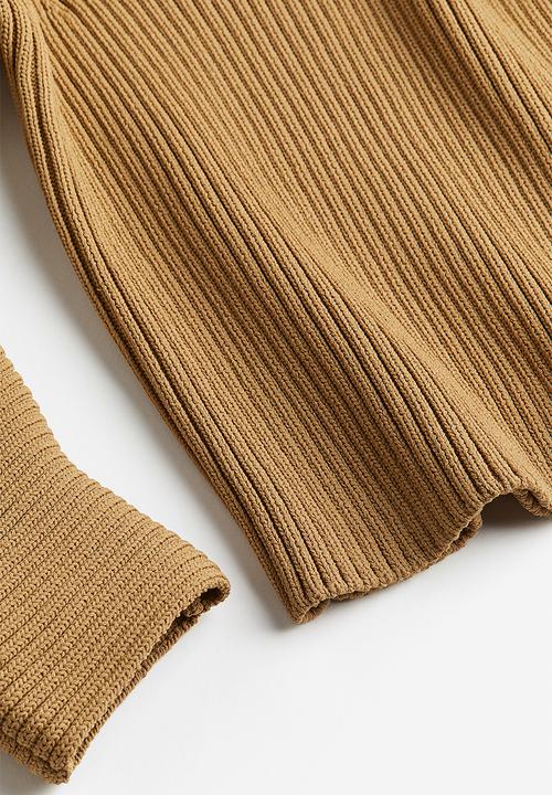 H&M - Rib-knit jumper - dark beige