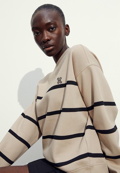 H&M - Sweatshirt - beige/striped