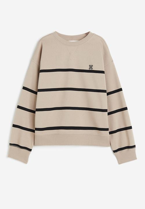 H&M - Sweatshirt - beige/striped