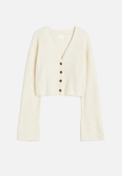 H&M - Short cardigan - cream