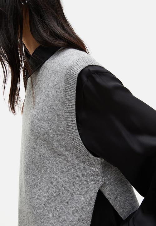 H&M - Sweater vest - light grey marl
