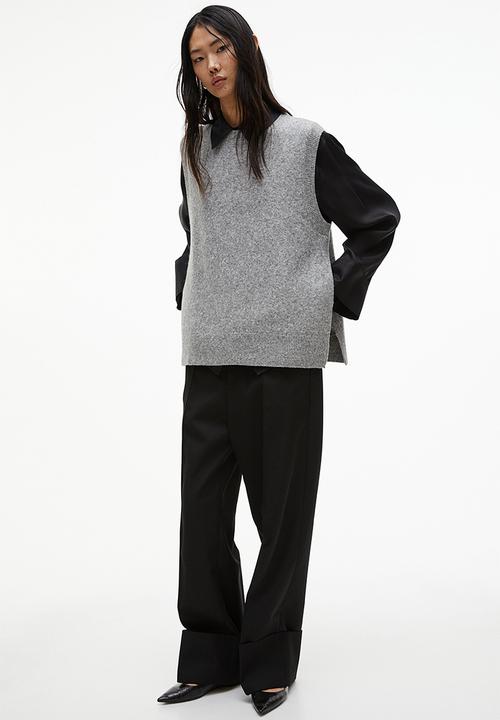 H&M - Sweater vest - light grey marl
