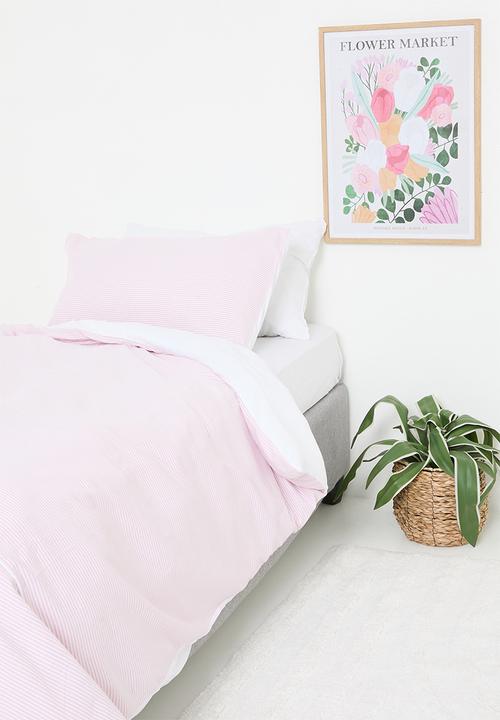 Sixth Floor - Yarn dye duvet cover-Pink