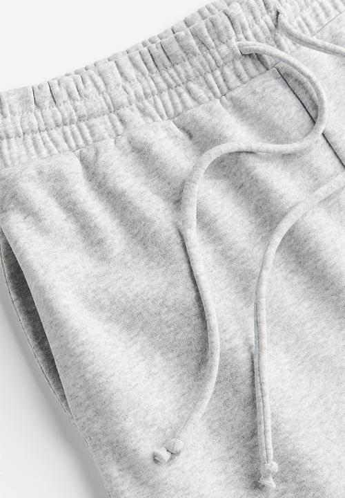 H&M - Wide sweatpants - light grey marl