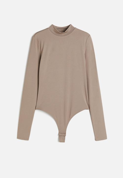 H&M - Turtleneck thong body - beige