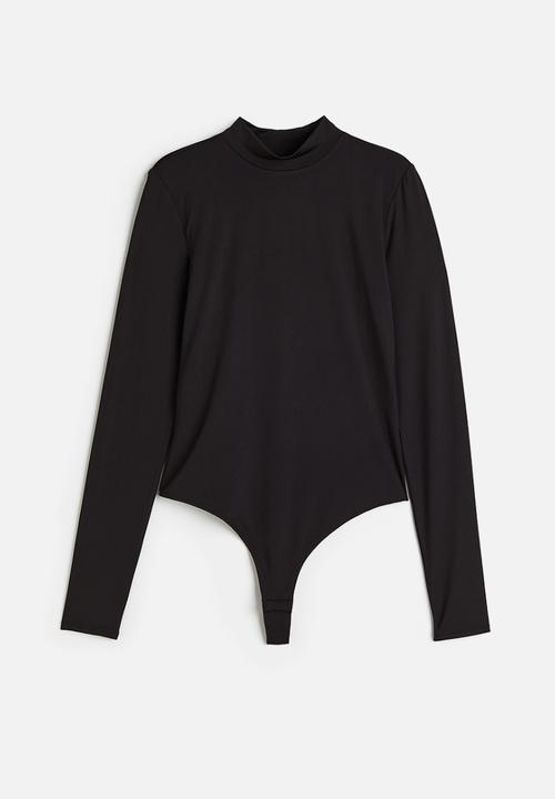 H&M - Turtleneck thong body - black