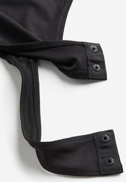 H&M - Turtleneck thong body - black