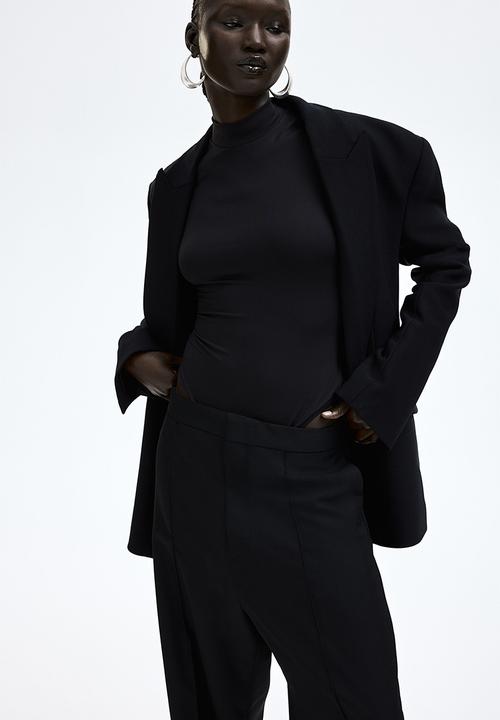 H&M - Turtleneck thong body - black