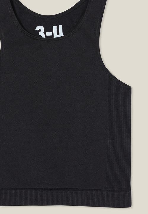 Cotton On - Kali seamless tank - black