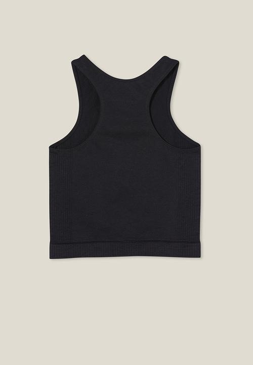 Cotton On - Kali seamless tank - black