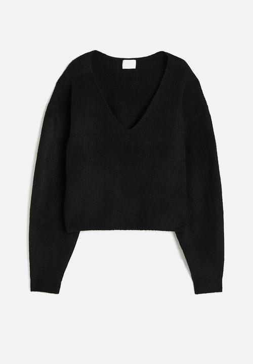 H&M - V-neck jumper - black