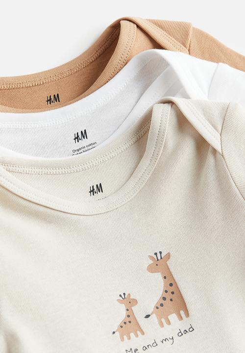 H&M - 5-pack long-sleeved bodysuits - multi