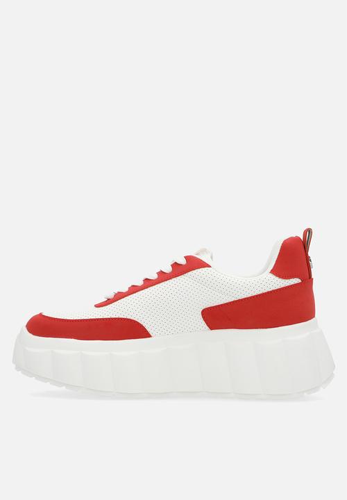 Steve Madden - Cap out sneaker - white & red