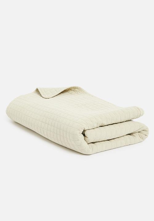 Sixth Floor - Cotton Stone Wash Bed Quilt  - Stone