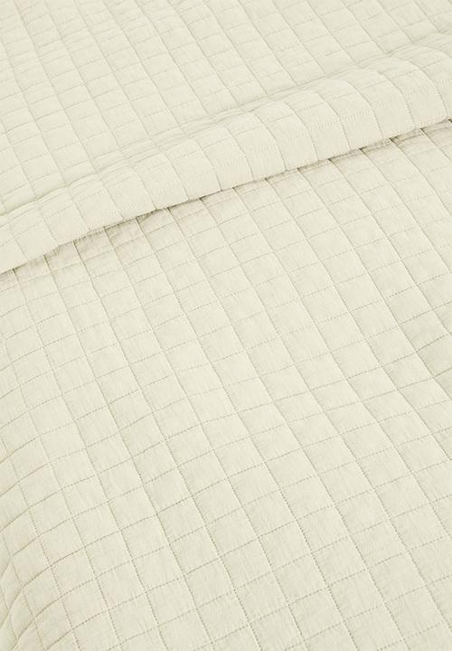 Sixth Floor - Cotton Stone Wash Bed Quilt  - Stone