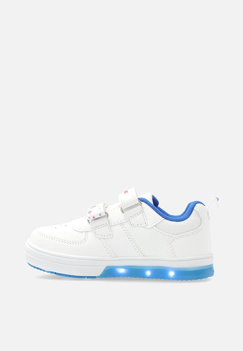 Bubblegummers - Neon light up sneakers - bright white/blue