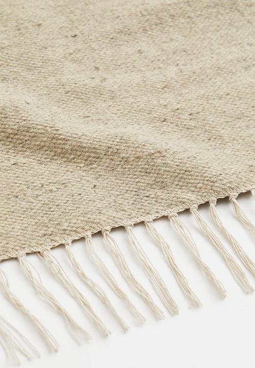 H&M - Flat weave wool rug - beige
