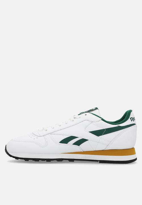 Reebok - Cassic leather -  white/drkgrn/retgol