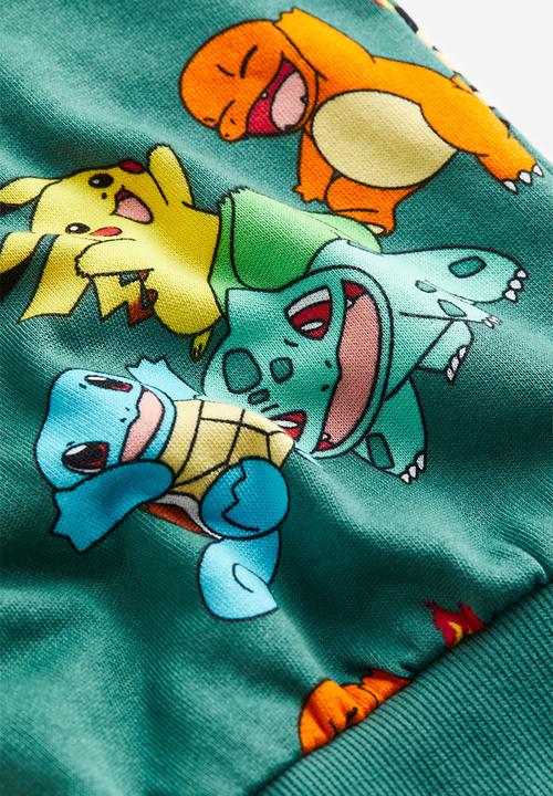 H&M - Printed hoodie - green pokémon