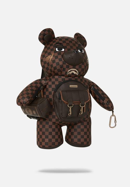 Sprayground - Brown checkered so teddy bear - brown