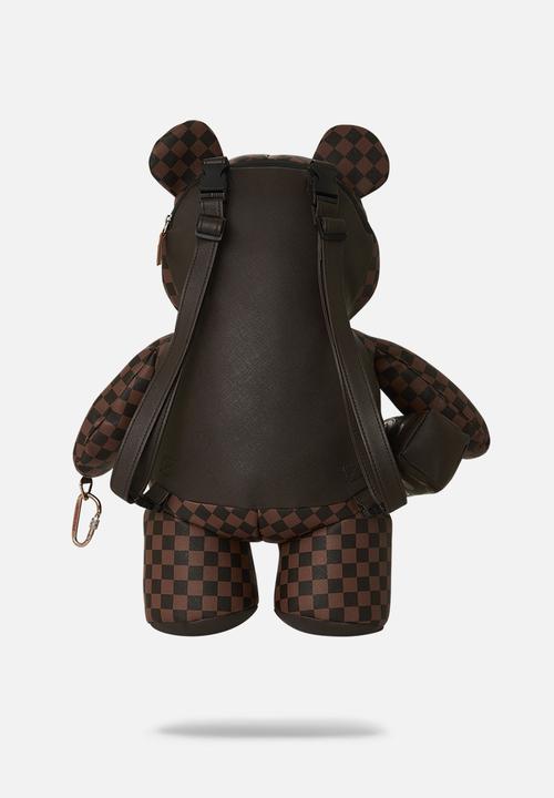 Sprayground - Brown checkered so teddy bear - brown