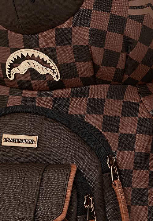 Sprayground - Brown checkered so teddy bear - brown