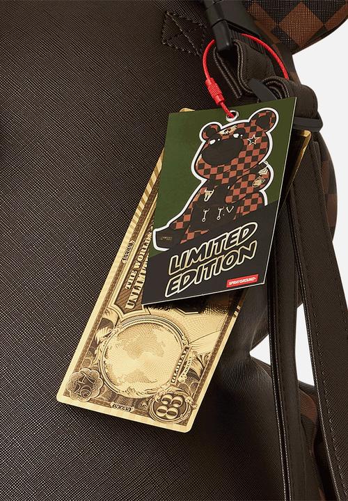 Sprayground - Brown checkered so teddy bear - brown