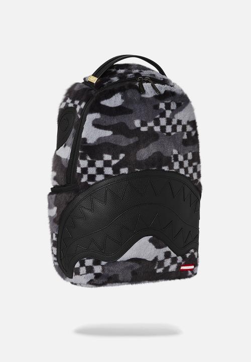 Sprayground - Camo velvet backpack - charcoal