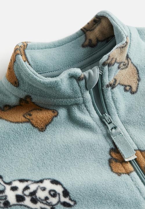 H&M - Fleece jacket - turquoise animals