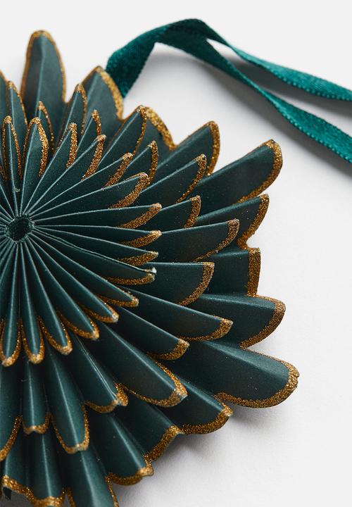 H&M - Paper christmas decoration - dark green