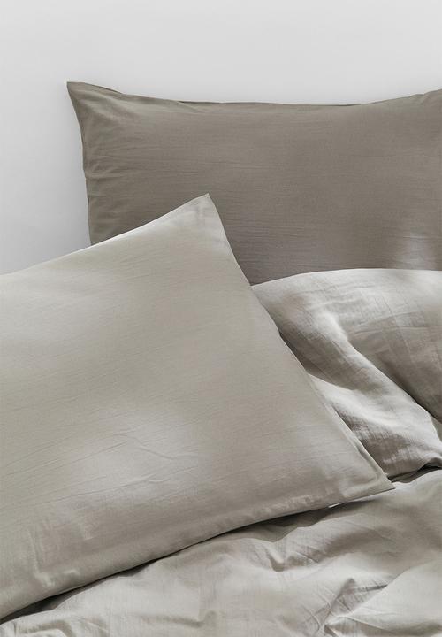 H&M - Double/king duvet cover set - greige