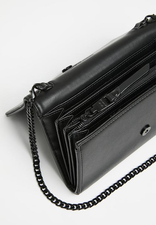 Steve Madden - Bpetula wallet on a string - black