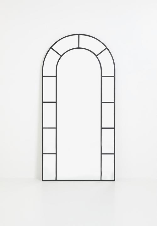 Native Decor - Soho arched floor mirror - black