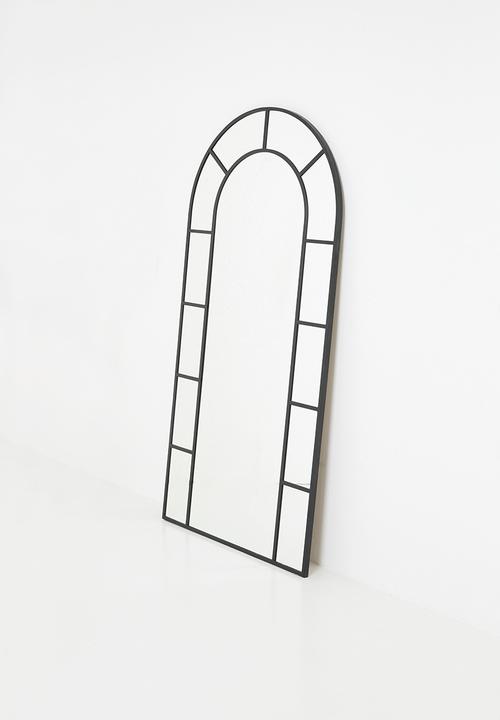 Native Decor - Soho arched floor mirror - black