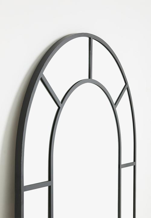 Native Decor - Soho arched floor mirror - black