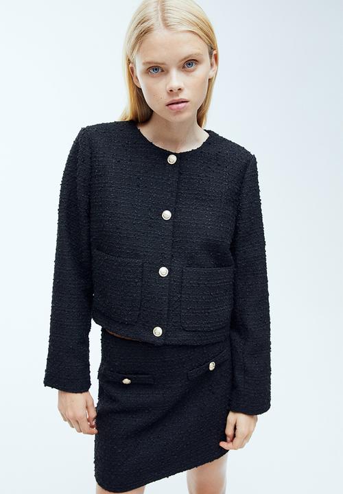 H&M - Bouclé jacket - black