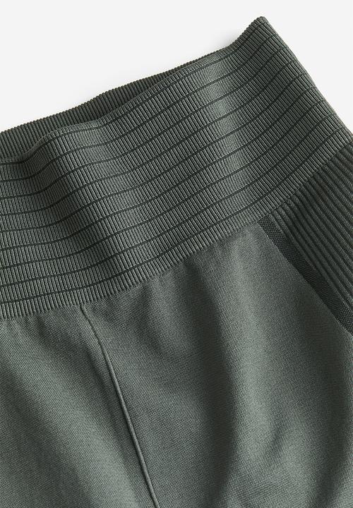 H&M - Drymove™ seamless shaping sports tights - dark sage green