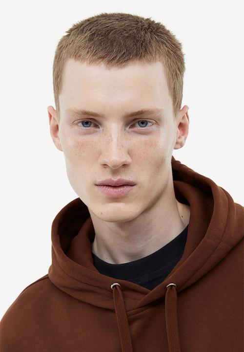 H&M - Oversized fit cotton hoodie - brown