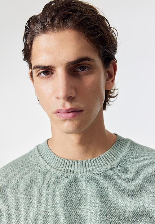 H&M - Regular fit cotton jumper - dusty green