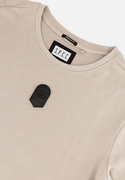 S.P.C.C - Valmont Fashion Regular Fit Long Sleeve Tees - Bone